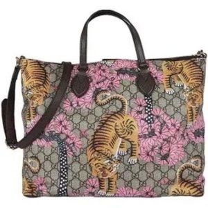 Gucci L tote Bengal tiger shoulder strap w/tags